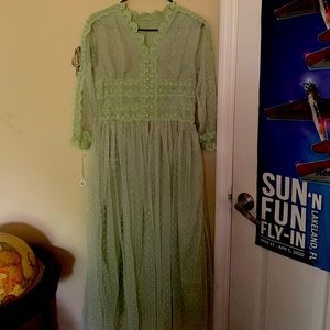 SHEIN Pastel Mint Dress- Princesscore